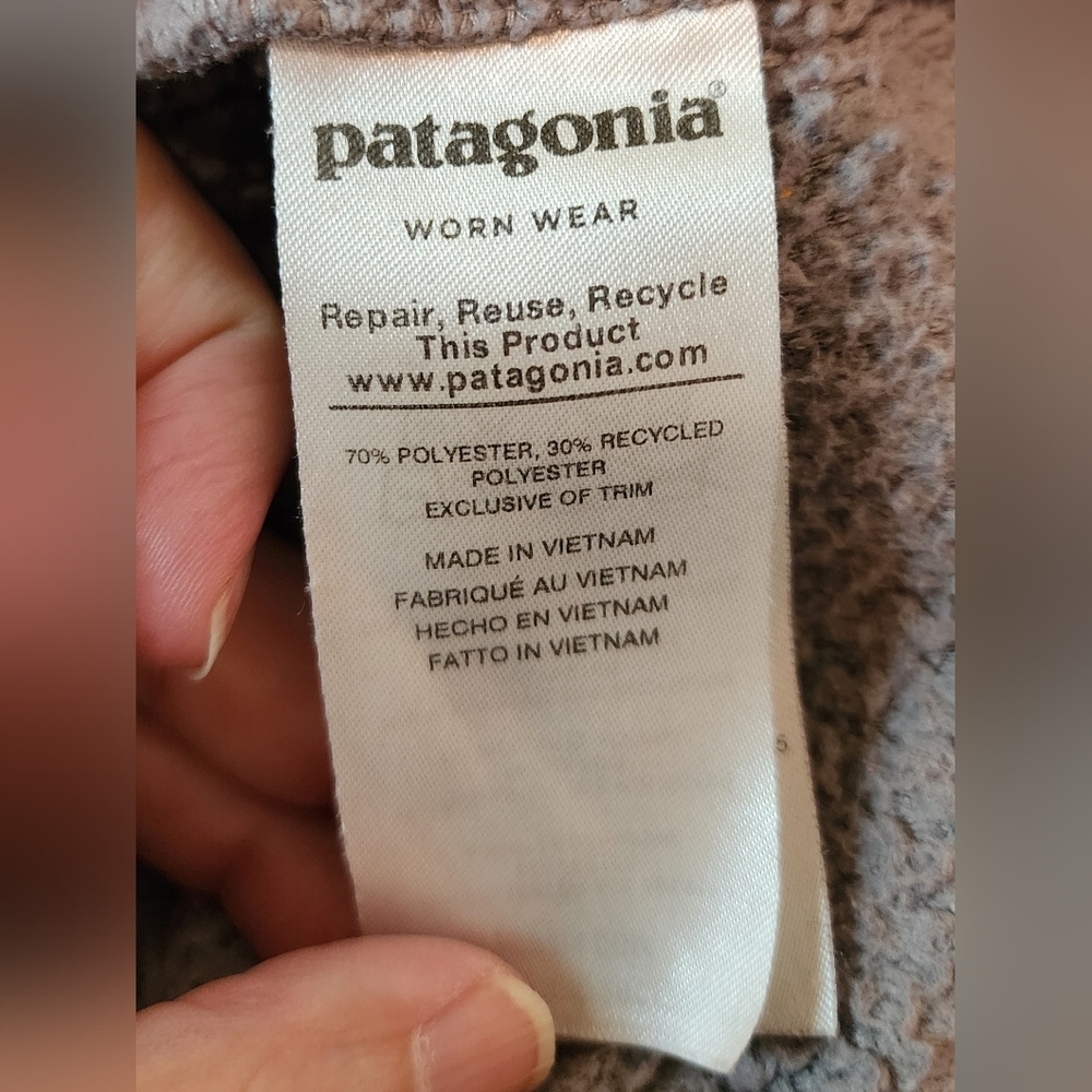 Preowned Patagonia gray women's‎ medium pullover - Picture 7 of 7
